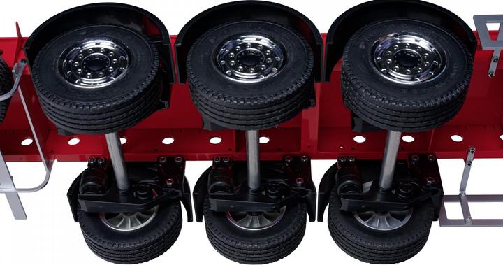 Actual product image Carson 1:14 3-axle trailer chassis Ver.III