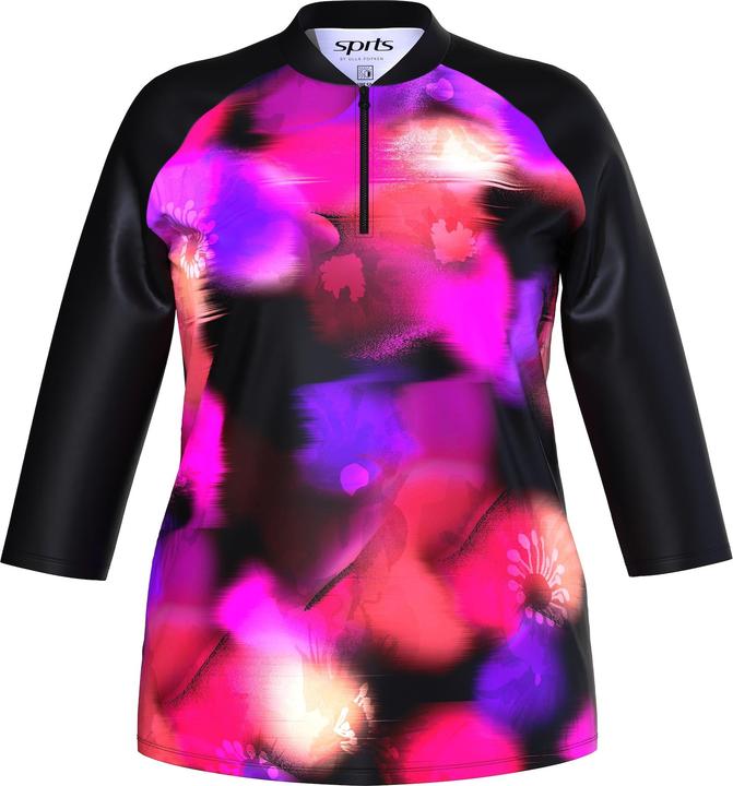 Immagine prodotto Ulla Popken Maglietta con protezione UV UPF 50+ dal taglio aderente con collo alto e maniche lunghe (42, 44)