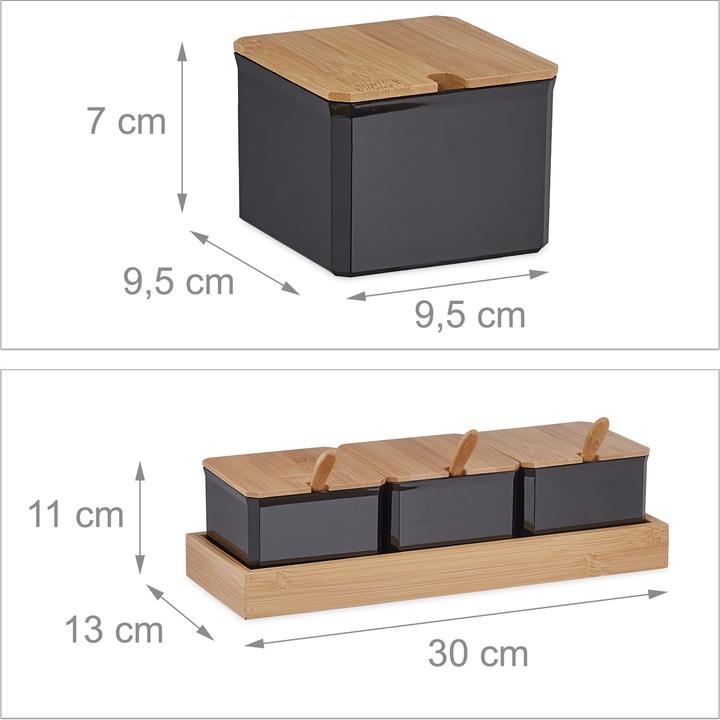 Image du produit Relaxdays Set de récipients à épices