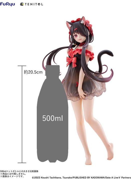 Actual product image Furyu Date A Live V Tenitol Tall PVC Statue Kurumi Tokisaki 30 cm