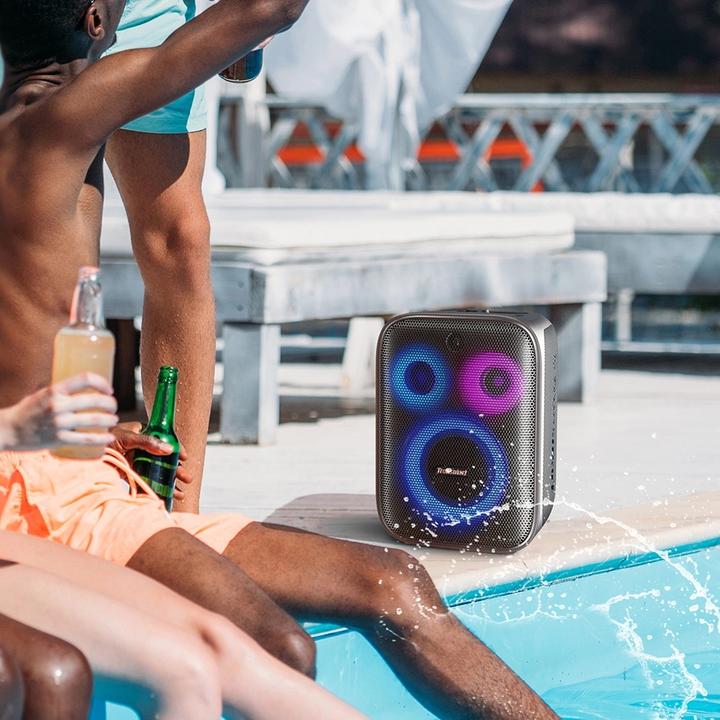 Actual product image Tronsmart Wireless Bluetooth Speaker Halo 200 with microphone (black) (18 h, Battery operated)