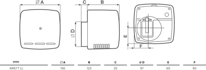 Actual product image Vortice Ariett LL T