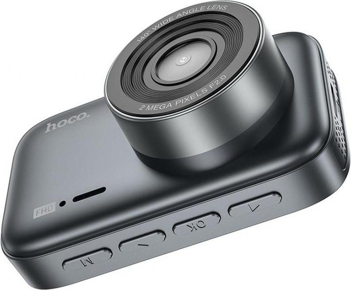 Produktbild Hoco Dash + Rear Camera Driving DV6, 1080P, 3inch LCD, schwarz (Eingebautes Display, Bluetooth, Eingebautes Mikrofon, Full HD)
