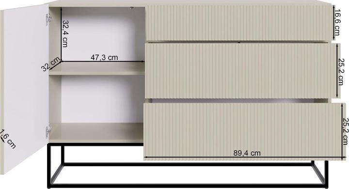 Produktbild Selsey Veldio (140 x 38 x 90 cm)