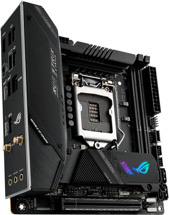 Actual product image ASUS ROG STRIX Z590-I GAMING WIFI (LGA 1200, Intel Z590, Mini-ITX)