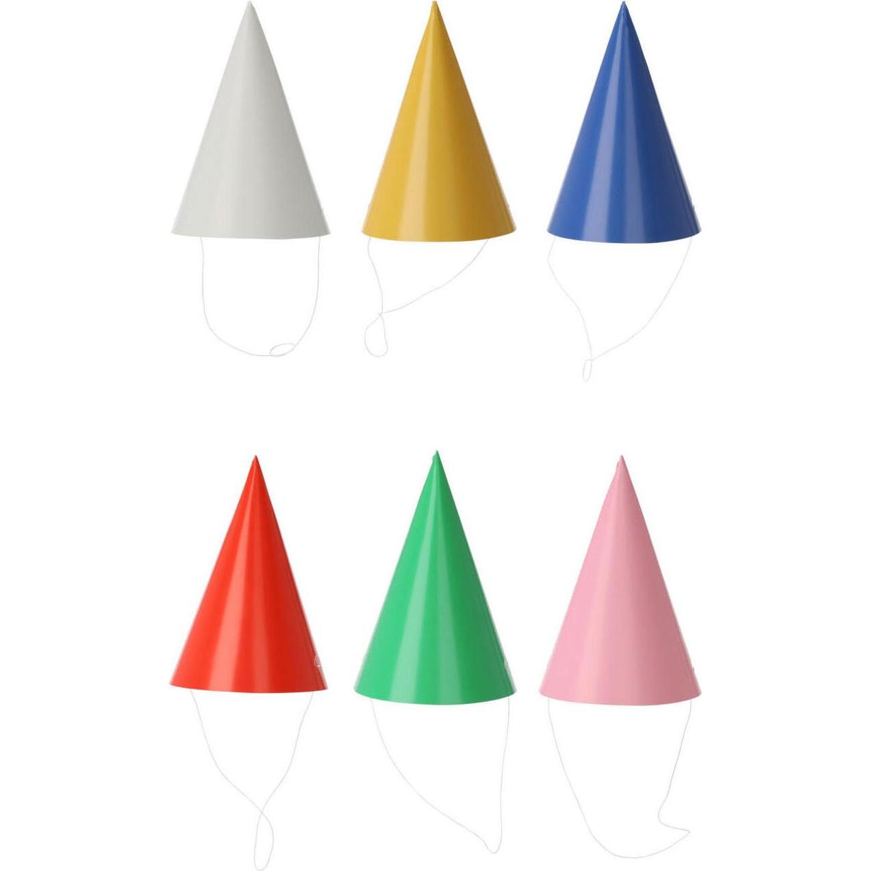 Partyhut Paper Color, 8 Stk.