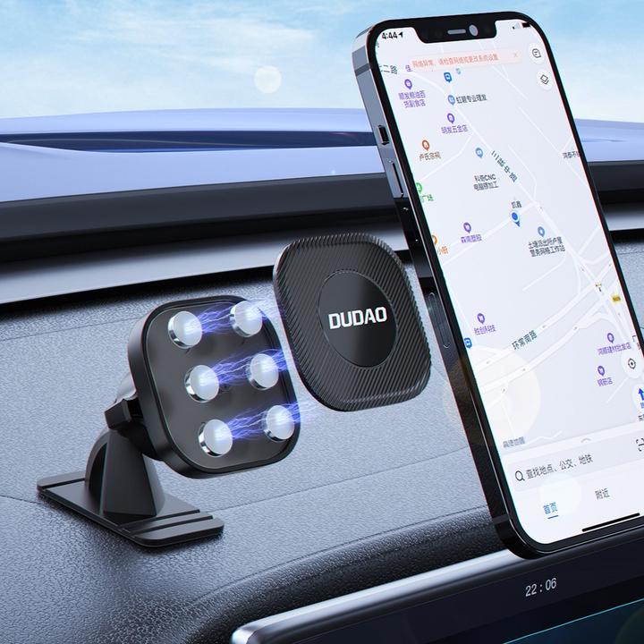 Actual product image Dudao magnetic smartphone car holder black (F6C)