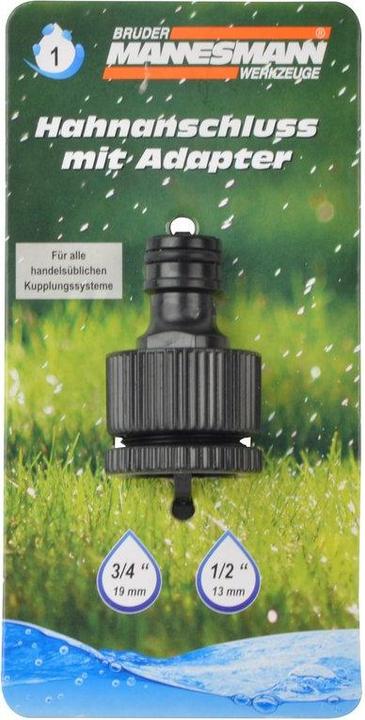 Mannesmann Schlauchkupplung mit Wasserstop, 1/2"" für alle handelsüblichen Kupplungsysteme geeignet (Schlauchkupplung)