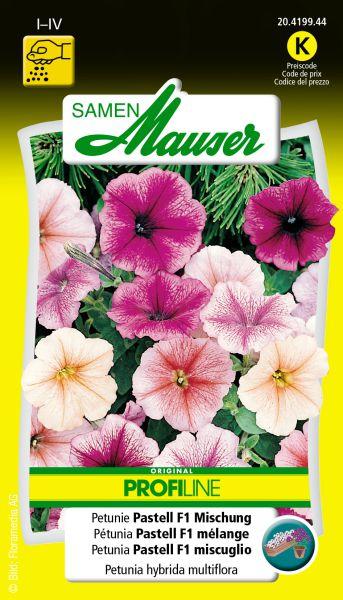 Samen Mauser Petunie F1 Pastell Mischung Profiline (Pflanzensamen)