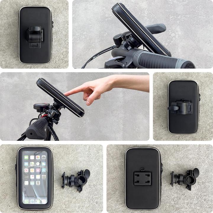 Produktbild Wozinsky phone holder for bike, motorcycle, scooters black (WBHBK7)