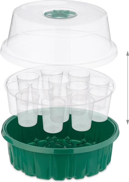 Actual product image Relaxdays 2x propagator greenhouse