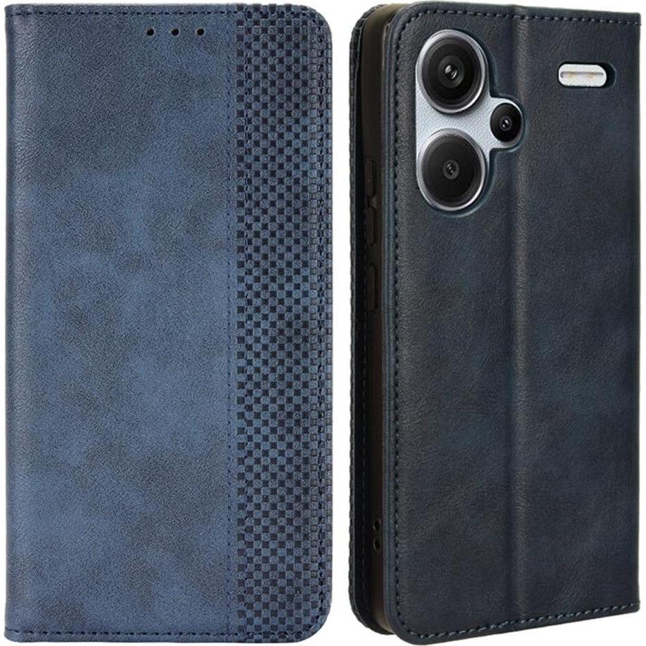 Cover-Discount Xiaomi Redmi Note 13 Pro+ - Stand Flip Case Hülle blau (Xiaomi Redmi Note 12 Pro+), Smartphone Hülle, Bla...