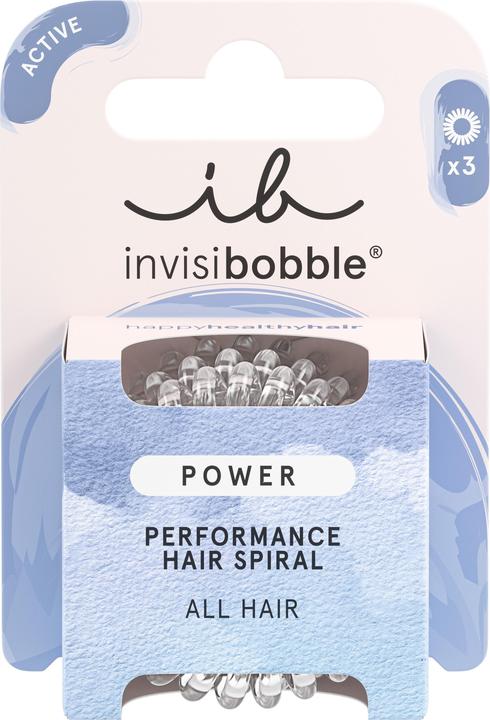 Productafbeelding Invisibobble Haarband Power kristalhelder 3 stuks (Haarelastiek)