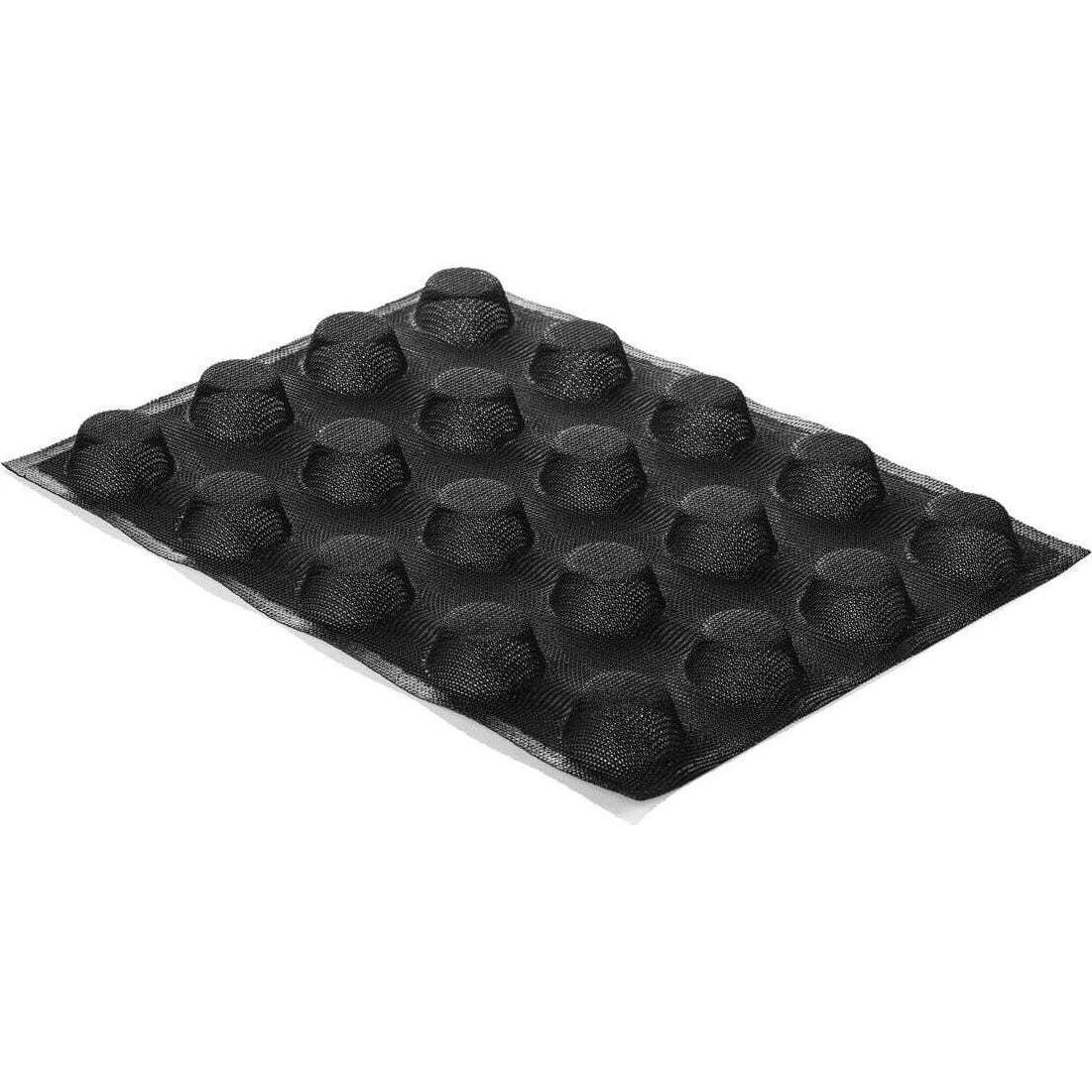 Silikomart runde form air plus 18 n.20, Backform, Schwarz
