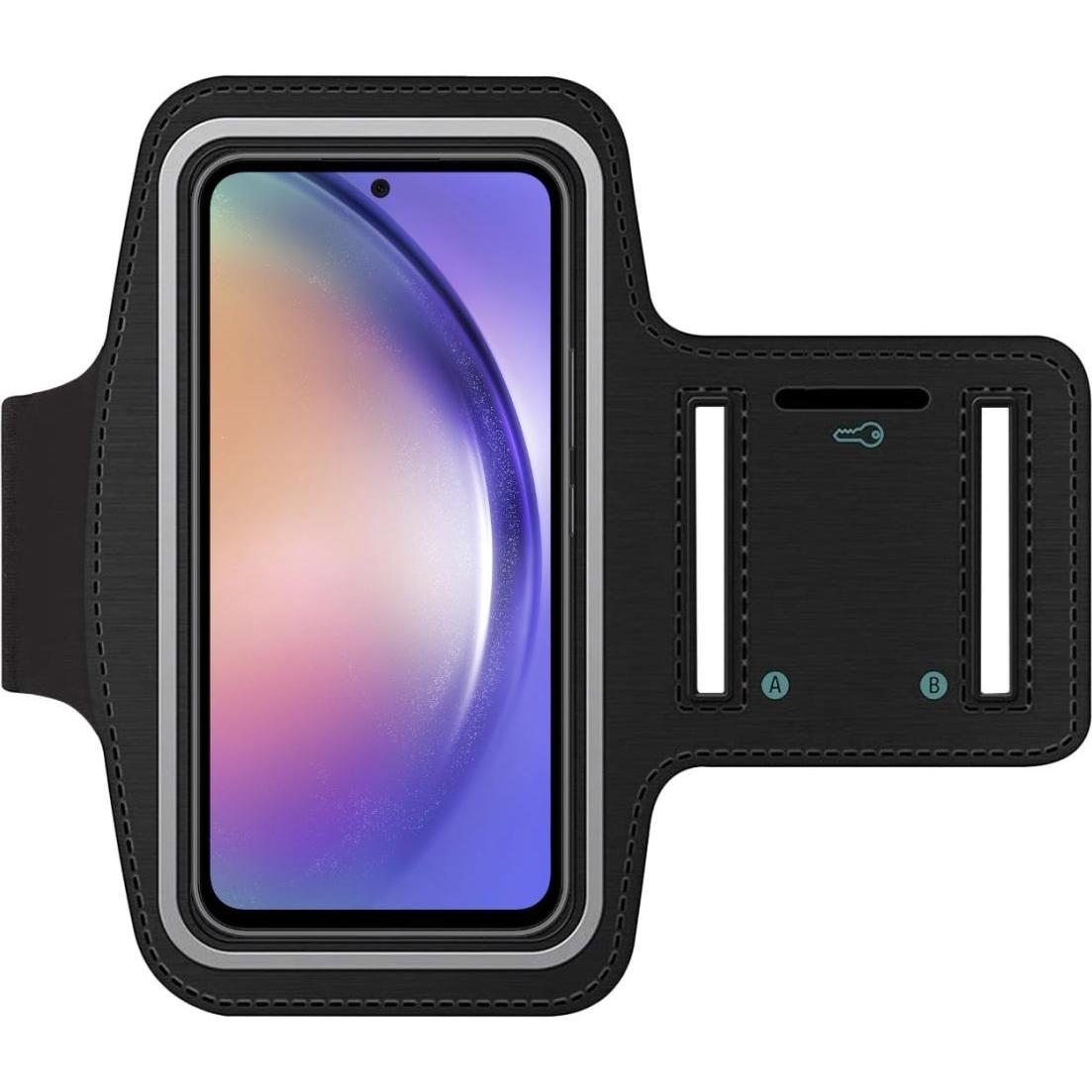 SmartFitness Samsung Galaxy A54 5G Handy Sport Armband, Smartphone Sportarmband, Schwarz