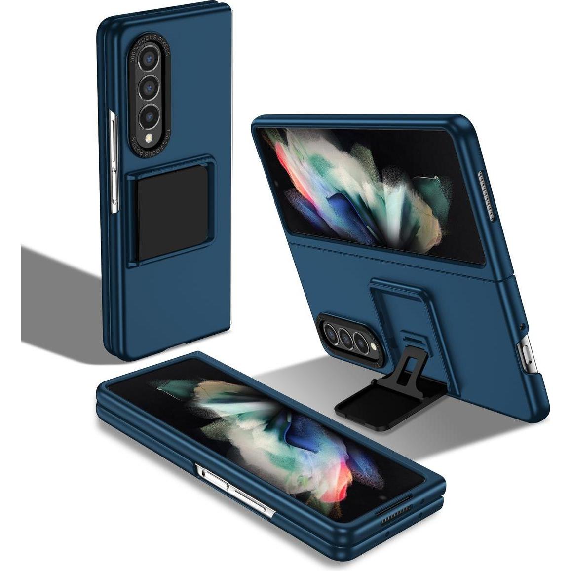 König Design Hülle Handy Schutz für Samsung Galaxy Z Fold3 5G Case Cover Tasche Flip Etui Neu (Samsung Galaxy Z Fold3), ...