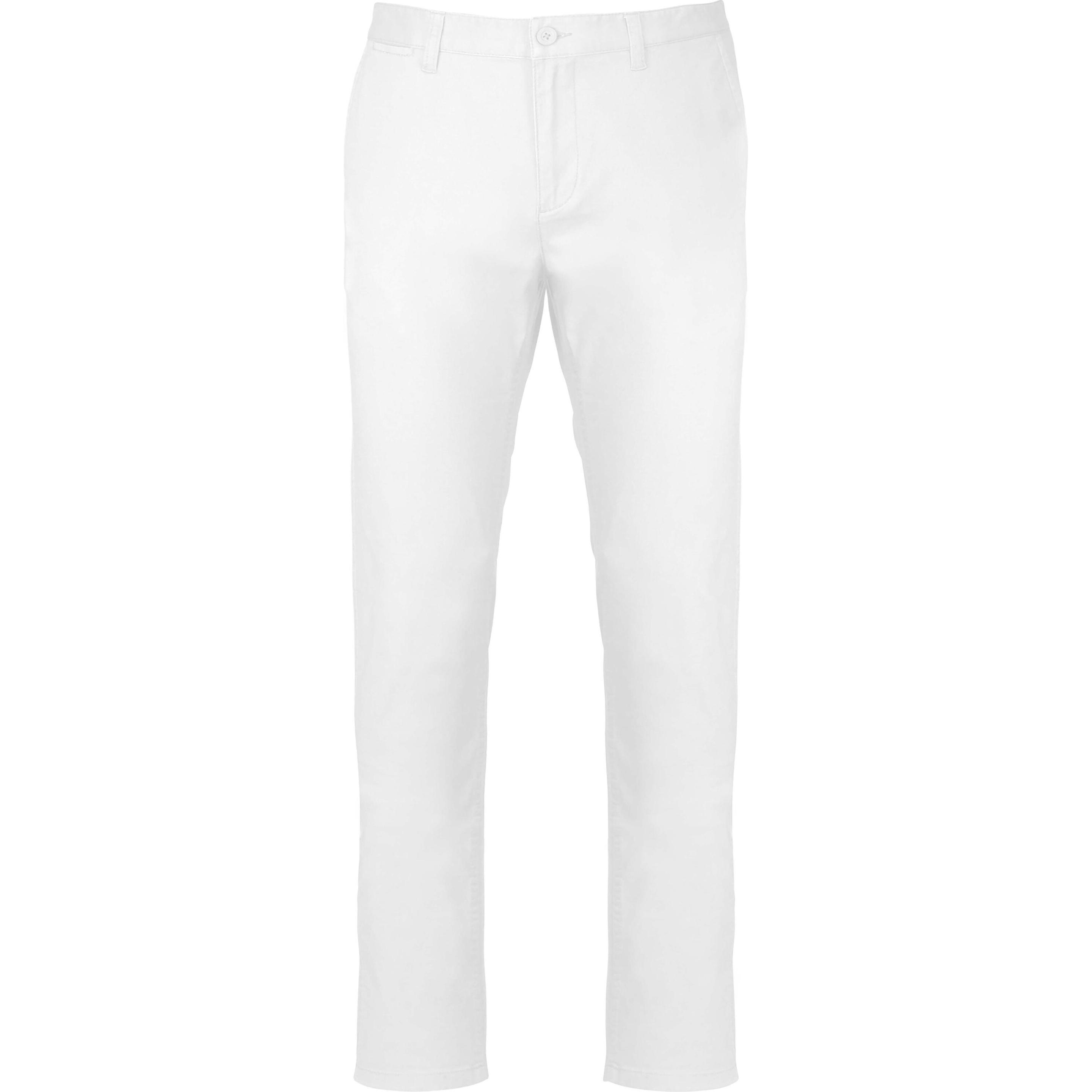Kariban, Herren, Hosen, Chino, Weiss, (50)