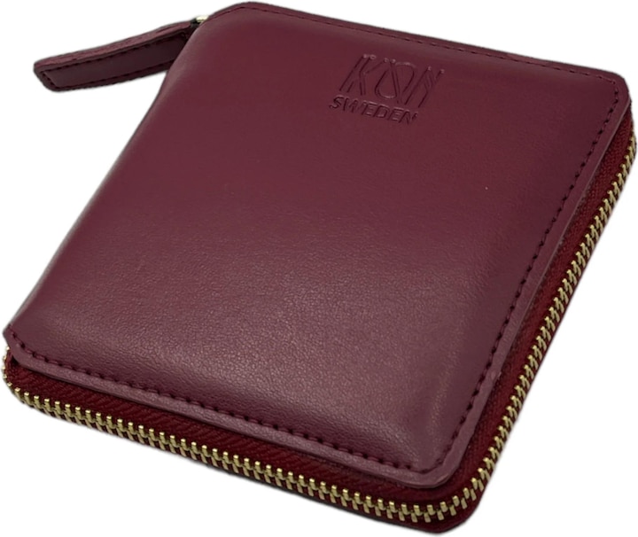 Actual product image Ikon Sweden Kivik apple leather zip wallet standard