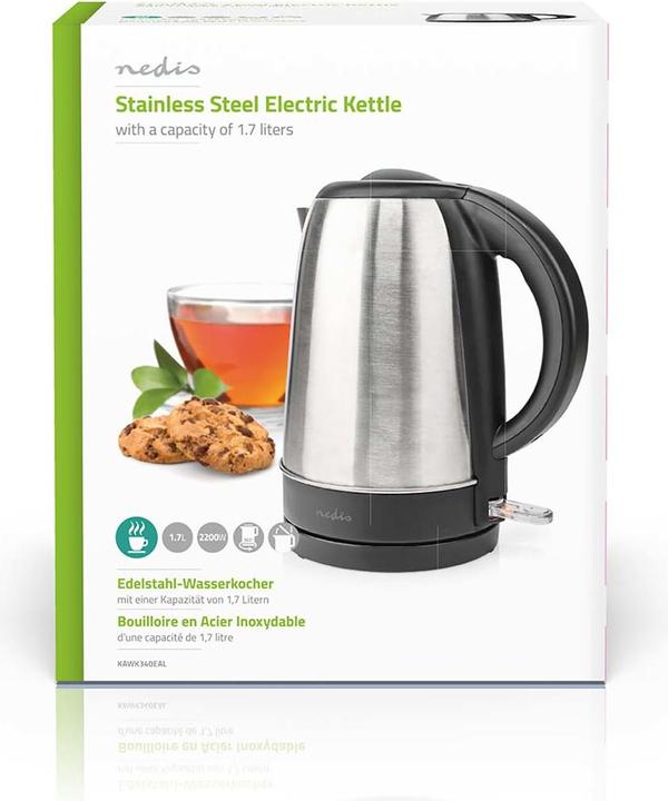 Produktbild Nedis Wasserkocher - 360°-Drehsockel - Trockengehschutz - Strix-Regler - Verdecktes Heizelement - (1.70 l)