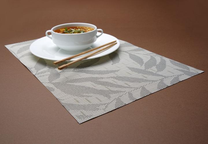 Actual product image Hendi Placemat, leaves, grey, pcs.,mm (6 pcs., 45 x 30 cm)