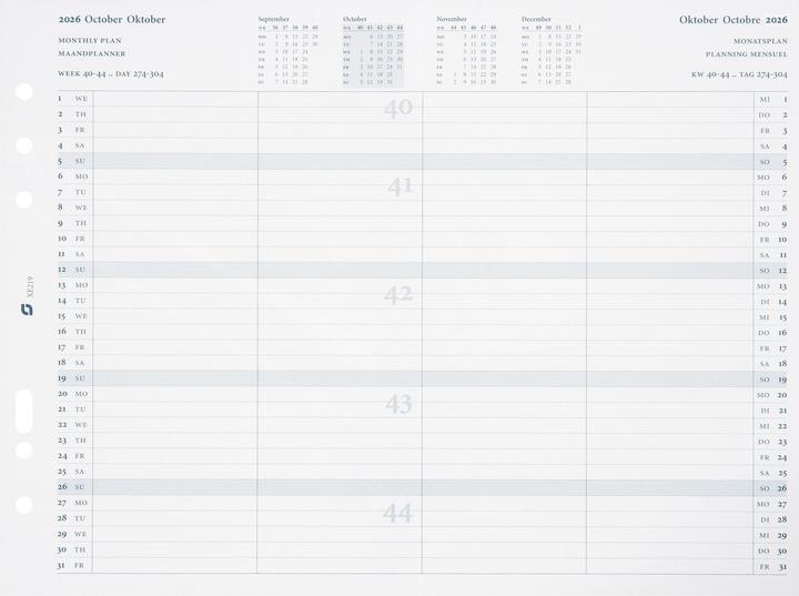 Immagine prodotto Succes Agenda A5 Monatspläne 2026 847219000 2J 14.8x21cm (A5)