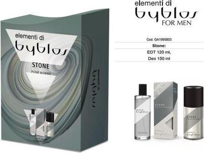 Actual product image Byblos 2024 Stone Eau De Toilette 120 Milliliters + Deodorant Spray 150 Milliliters (Eau de toilette, 150 ml)