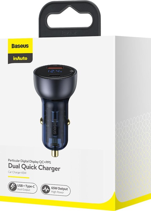 Image du produit Baseus Chargeur rapide double 65W