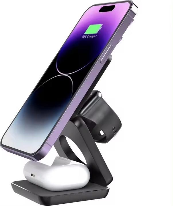 Actual product image PhoneLook PowerSafe kompakte 3-in-1-Ladestation MagSafe (15 W)