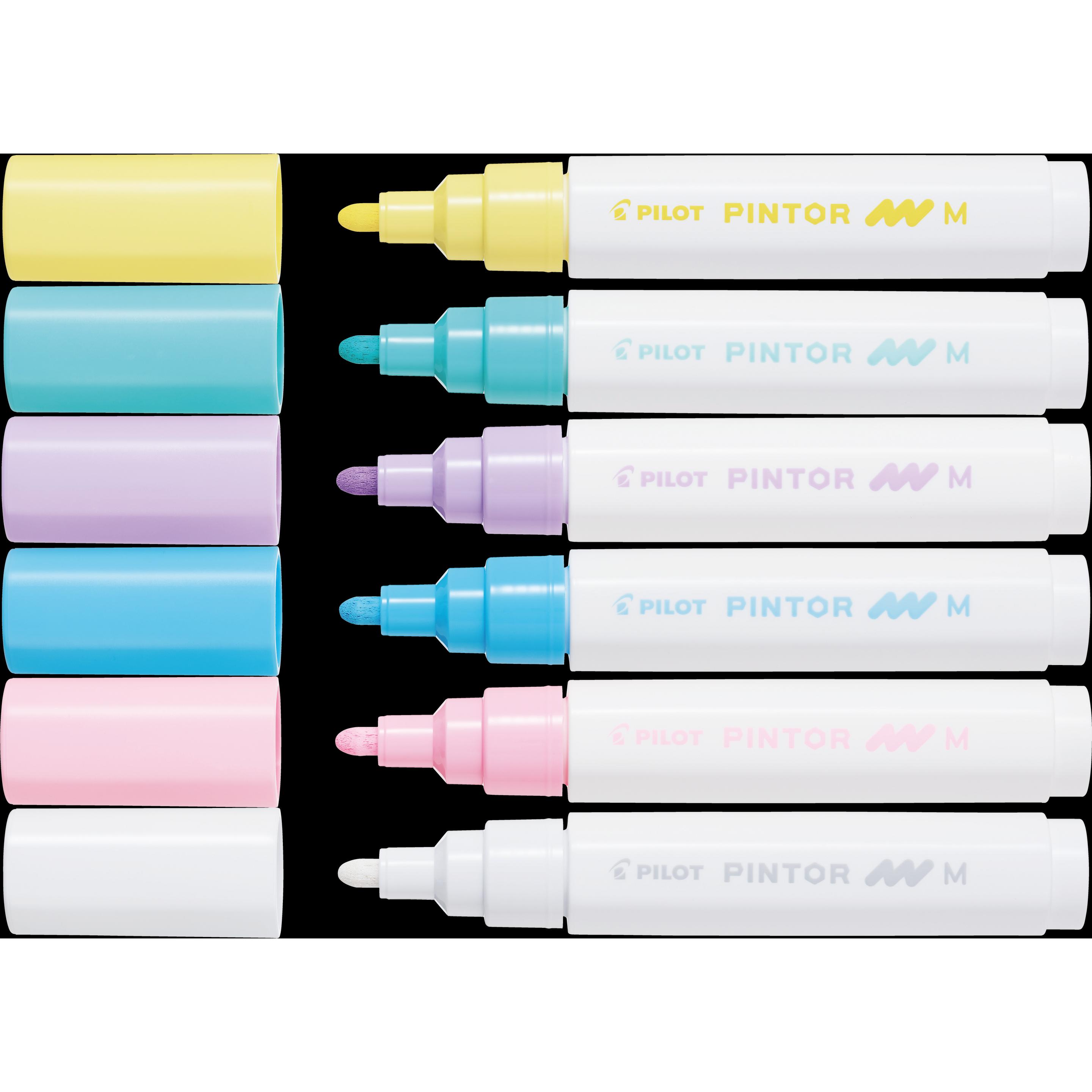 Thumbnail - Pilot, Marker, Pintor Medium Set à 6 Pastell (Mehrfarbig, 4.50 mm, 6 x)