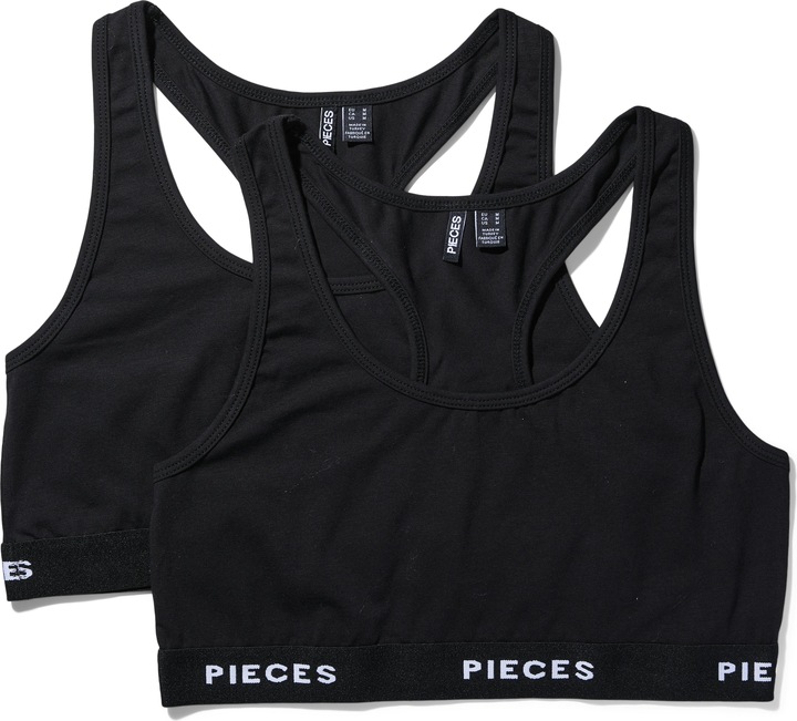 Pieces Pclogo Lady Top 2 Pack Noos Bc