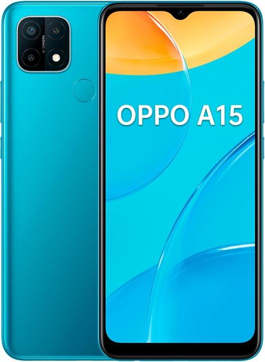 Actual product image OPPO A15 (32 GB, Mystery Blue, 6.52", Dual SIM, 4G)