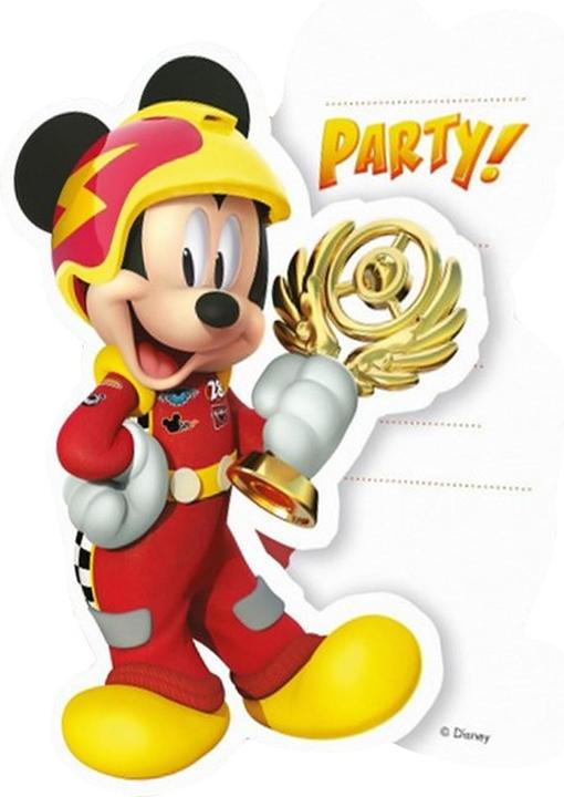Produktbild Disney Einladungen Racing Driver 6erPack Karton (6 Stk.)
