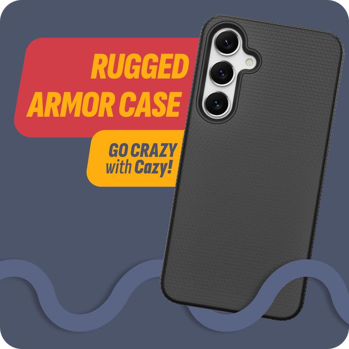 Produktbild Cazy Robuste Strukturhülle für Samsung Galaxy A25, TPU und PC Material, Rutschfeste Textur - (Samsung Galaxy A25)