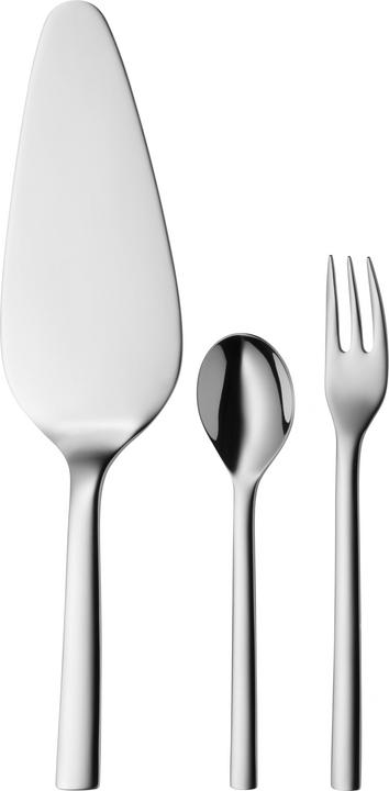 Produktbild WMF Obst- Kuchenbesteck 13tlg 6 Personen Tortenheber Nuova Edelstahl 18/10 poliert (13 Stück, Besteck Set)