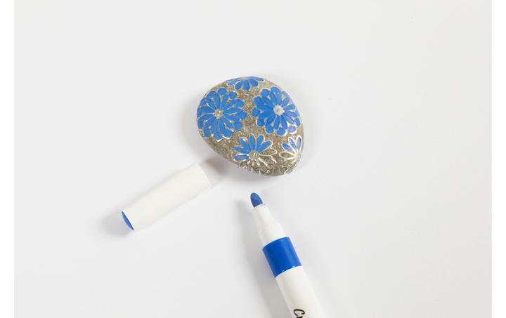 Produktbild Creativ Company Bastelset Steine bemalen Blau