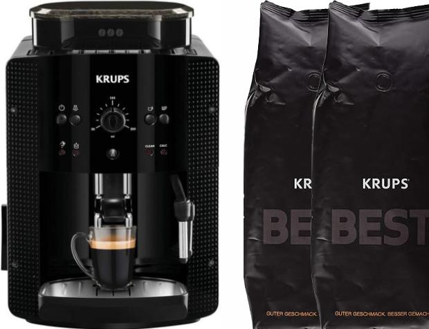 Actual product image Krups EA8108 Essential Espresso + 2Kg Coffee Beans Best Crema