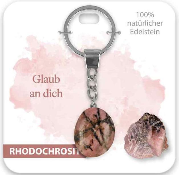 Actual product image BB Klostermannn Schlsselanhnger Rhodochrosit Glaub an dich