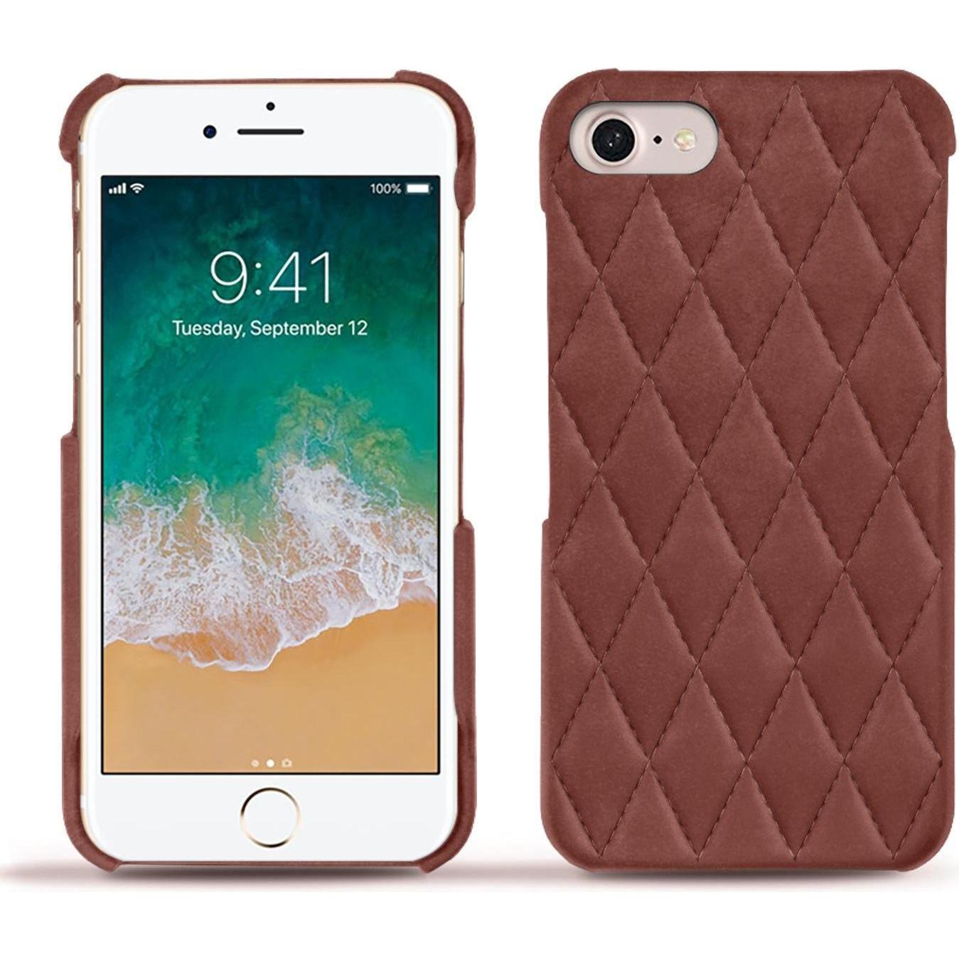 Noreve Lederschutzhülle (Apple iPhone 7), Smartphone Hülle, Rot