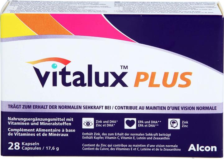 Produktbild Vitalux Plus Kaps (28 Stück, Kapseln, 33 g)