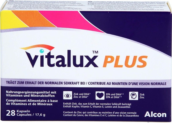 Actual product image Vitalux Plus caps (28 Piece, Capsules, 33 g)