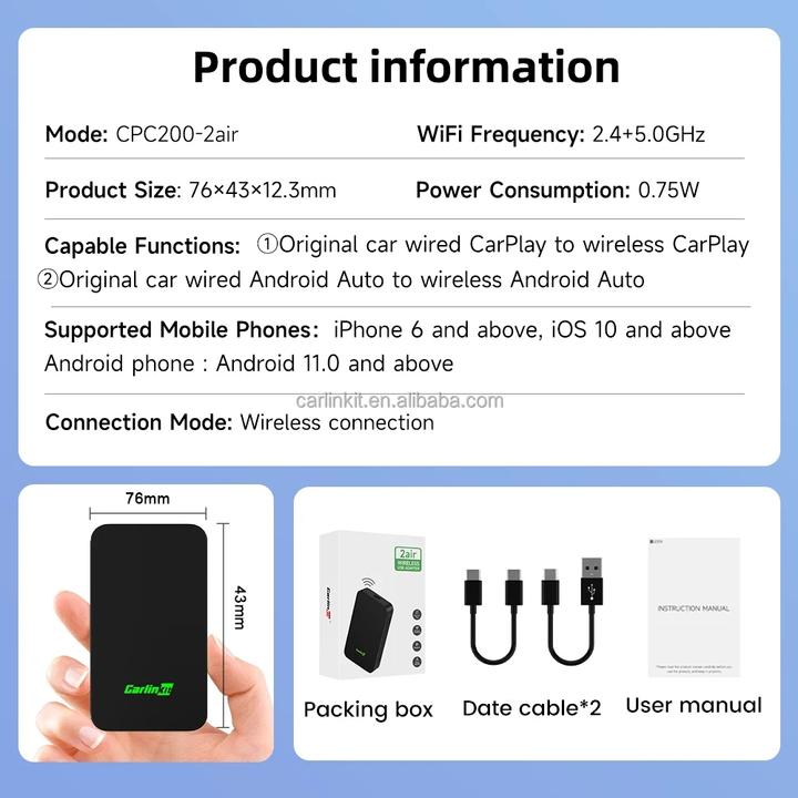 Productafbeelding Carlinkit 5,0 CPC200-2lucht