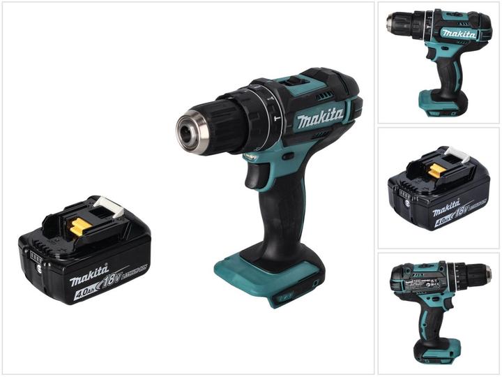 Produktbild Makita DHP 482 M1 Akku Schlagbohrschrauber 18 V 62 Nm + 1x Akku 4,0 Ah - ohne Ladegerät