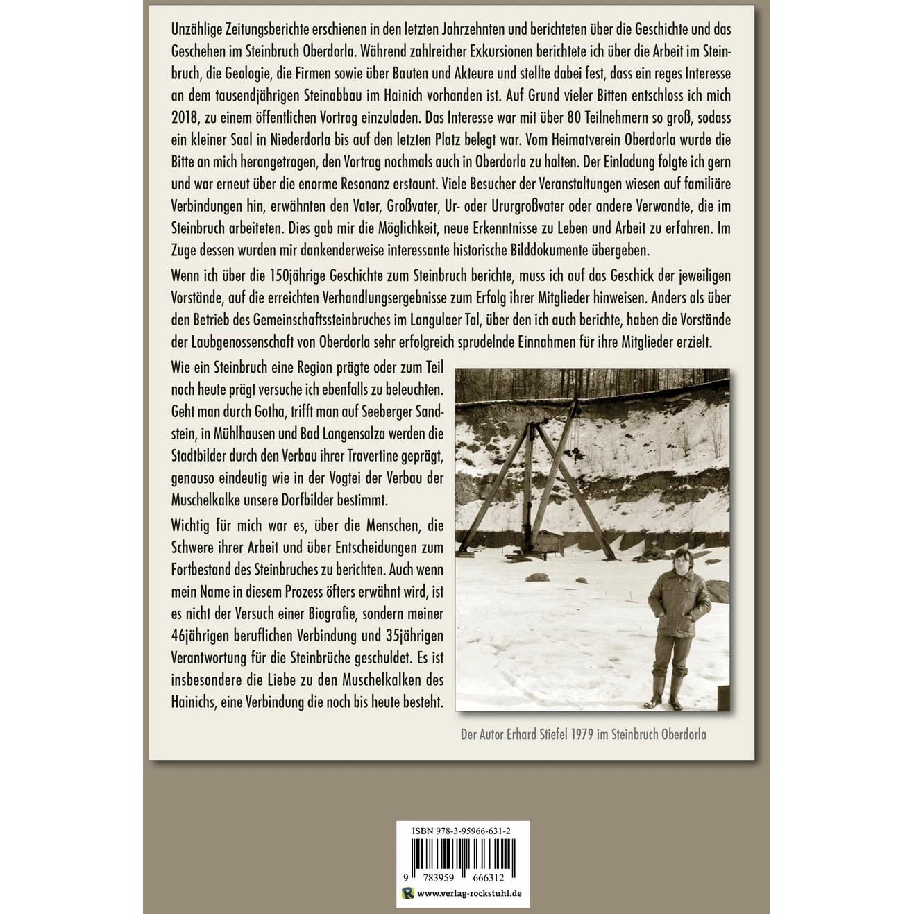 Thumbnail - Die Geschichte des Muschelkalksteinbruchs Oberdorla, Fachbücher von Erhard Stiefel