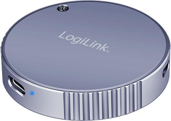 LogiLink Magnetisches USB 3.2 Gen2 SSD-Gehäuse, 100 W PD, MagSafe-kompatibel, Spacegrau (M.2 2230)