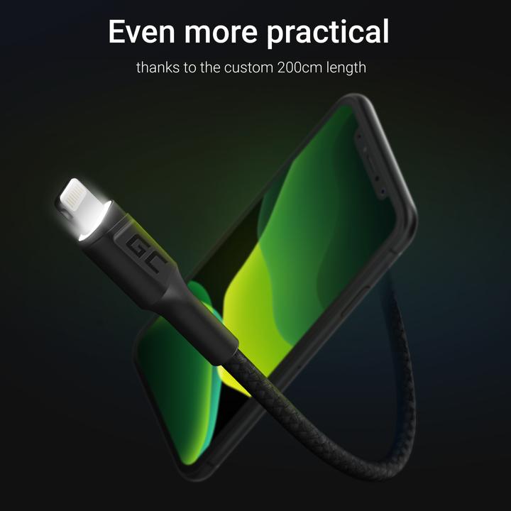 Produktbild GreenCell Cell KABGC12 Lightning-Kabel (2 m, USB 4.0)