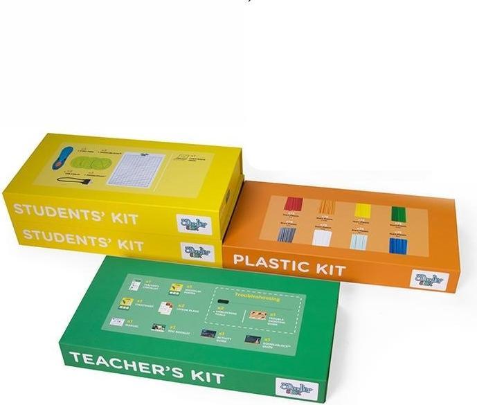 Produktbild 3Doodler Start EDU Kunststoff Blau Cyan Grün Grau Orange Rot Weiss Gelb