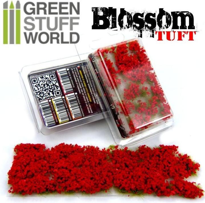 Green Stuff World Flower Tufts - 6mm - Auto-Duct - RED Flowers