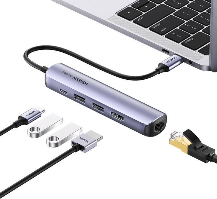 Immagine prodotto Ugreen Da USB-C a 2x USB-A (USB-C, 5 Porti)