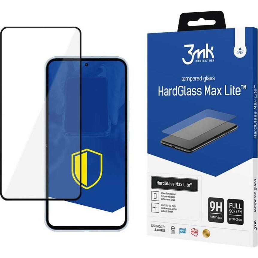 3MK Tempered glass for Samsung Galaxy A54 5G 9H from the HardGlass Lite series (1 Stück, Samsung Galaxy A54 5G), Smartph...