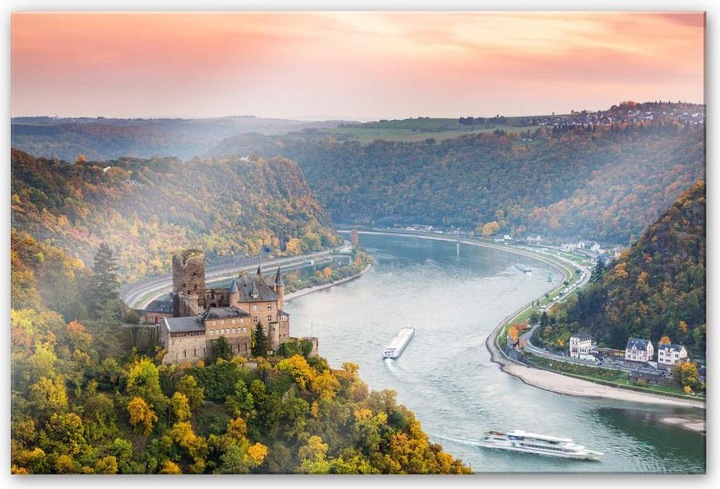 Produktbild Trenddeko Der Rhein im Herbst (120 x 75 cm)
